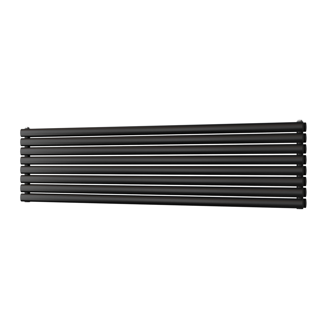 Omeara Axis - Black Horizontal Radiator H464mm x W1800mm Double Panel
