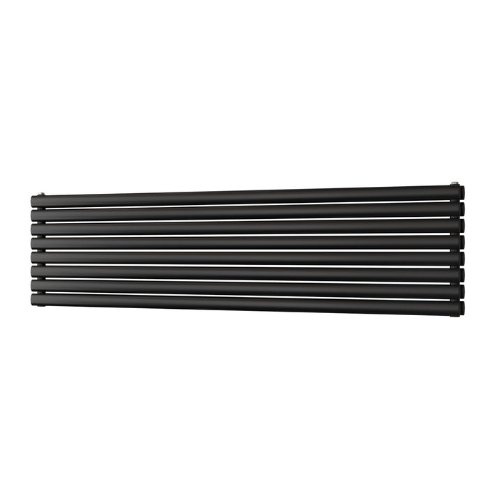 Omeara Axis - Black Horizontal Radiator H464mm x W1800mm Double Panel