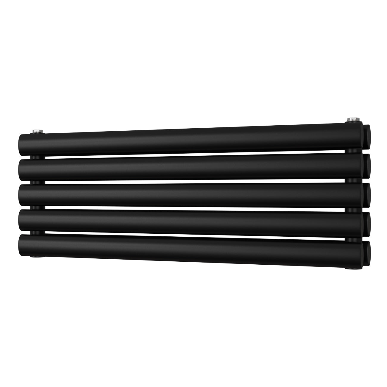 Omeara Axis - Black Horizontal Radiator H290mm x W800mm Double Panel