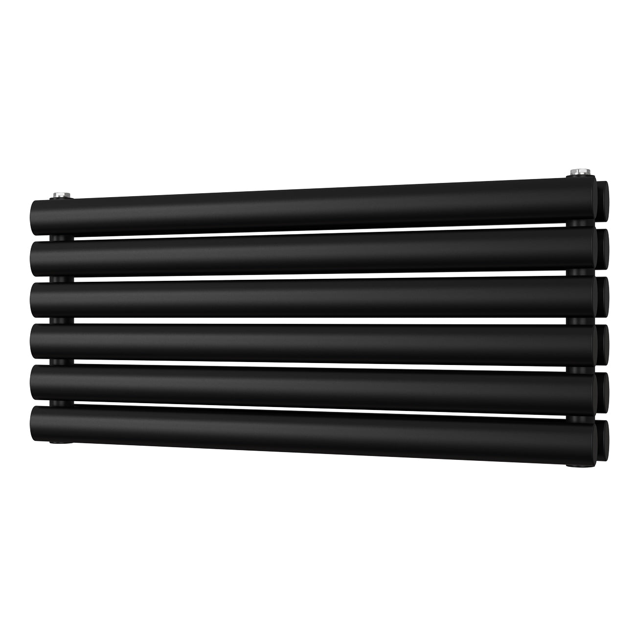 Omeara Axis - Black Horizontal Radiator H348mm x W800mm Double Panel