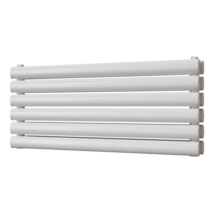 Omeara Axis - White Horizontal Radiator H348mm x W800mm Double Panel