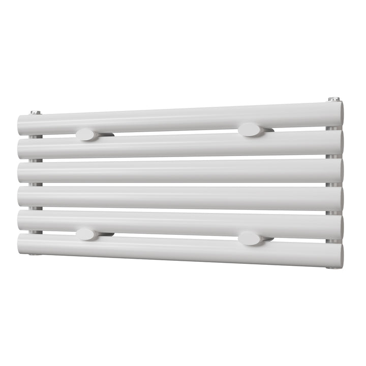 Omeara Axis - White Horizontal Radiator H348mm x W800mm Single Panel