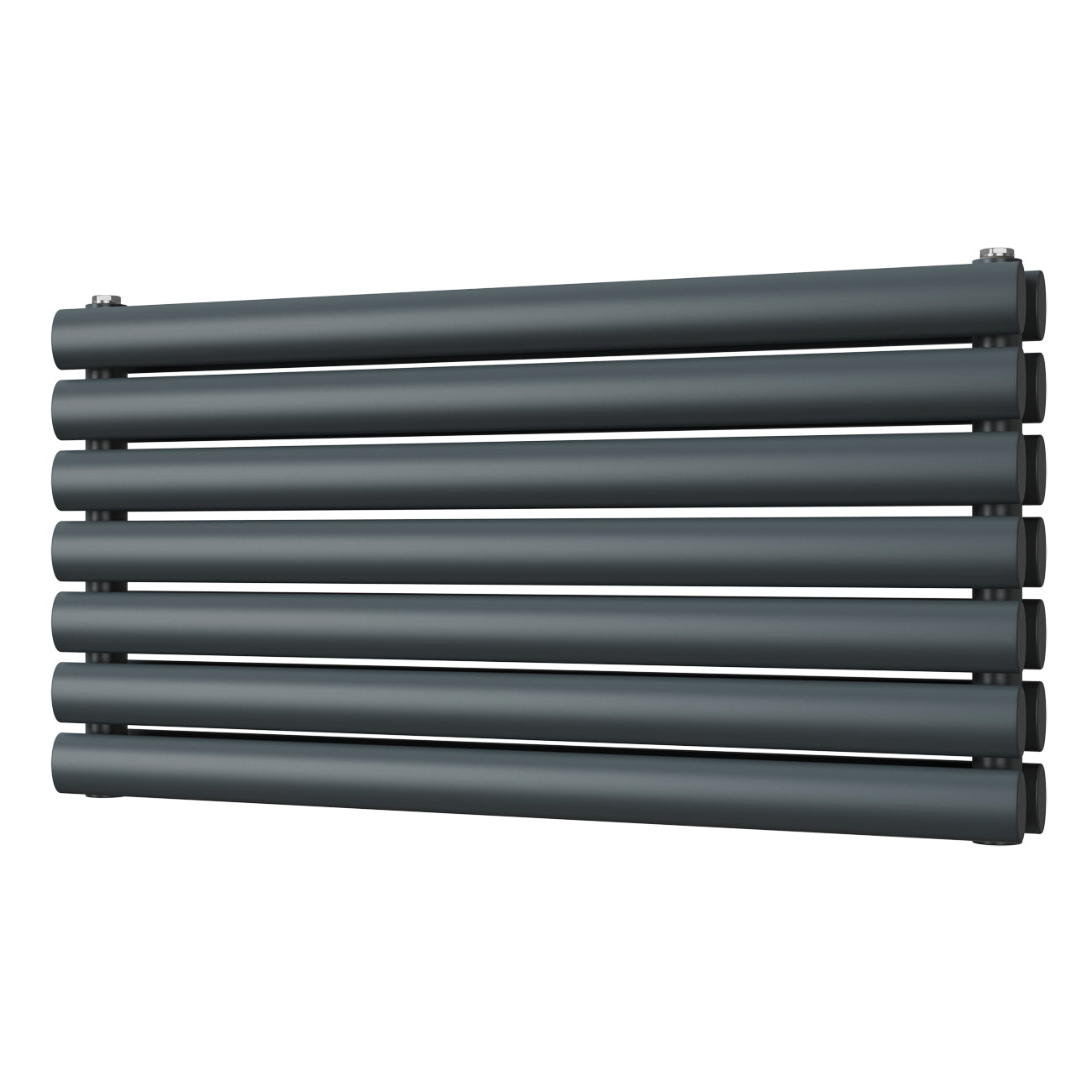 Omeara Axis - Anthracite Horizontal Radiator H406mm x W800mm Double Panel