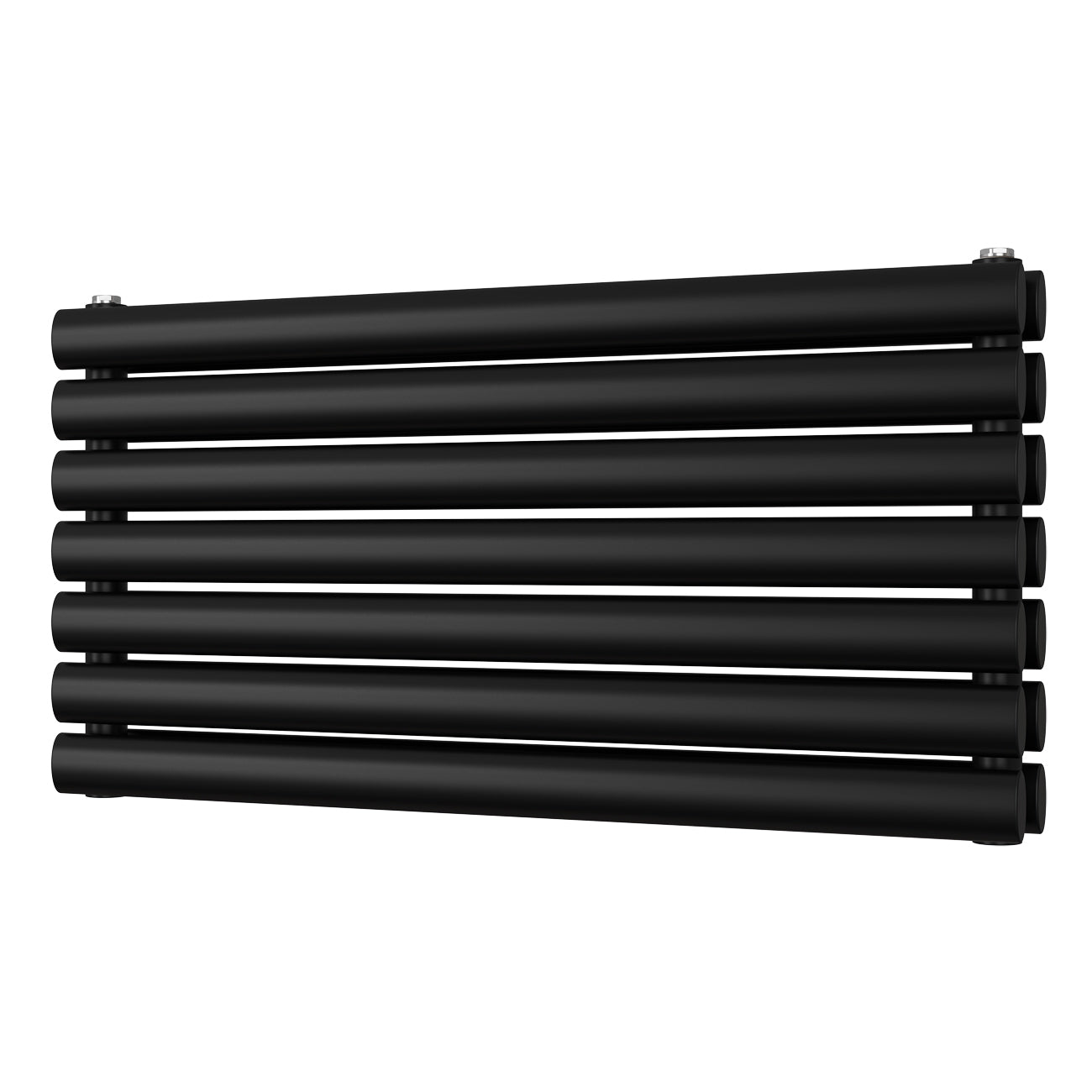 Omeara Axis - Black Horizontal Radiator H406mm x W800mm Double Panel