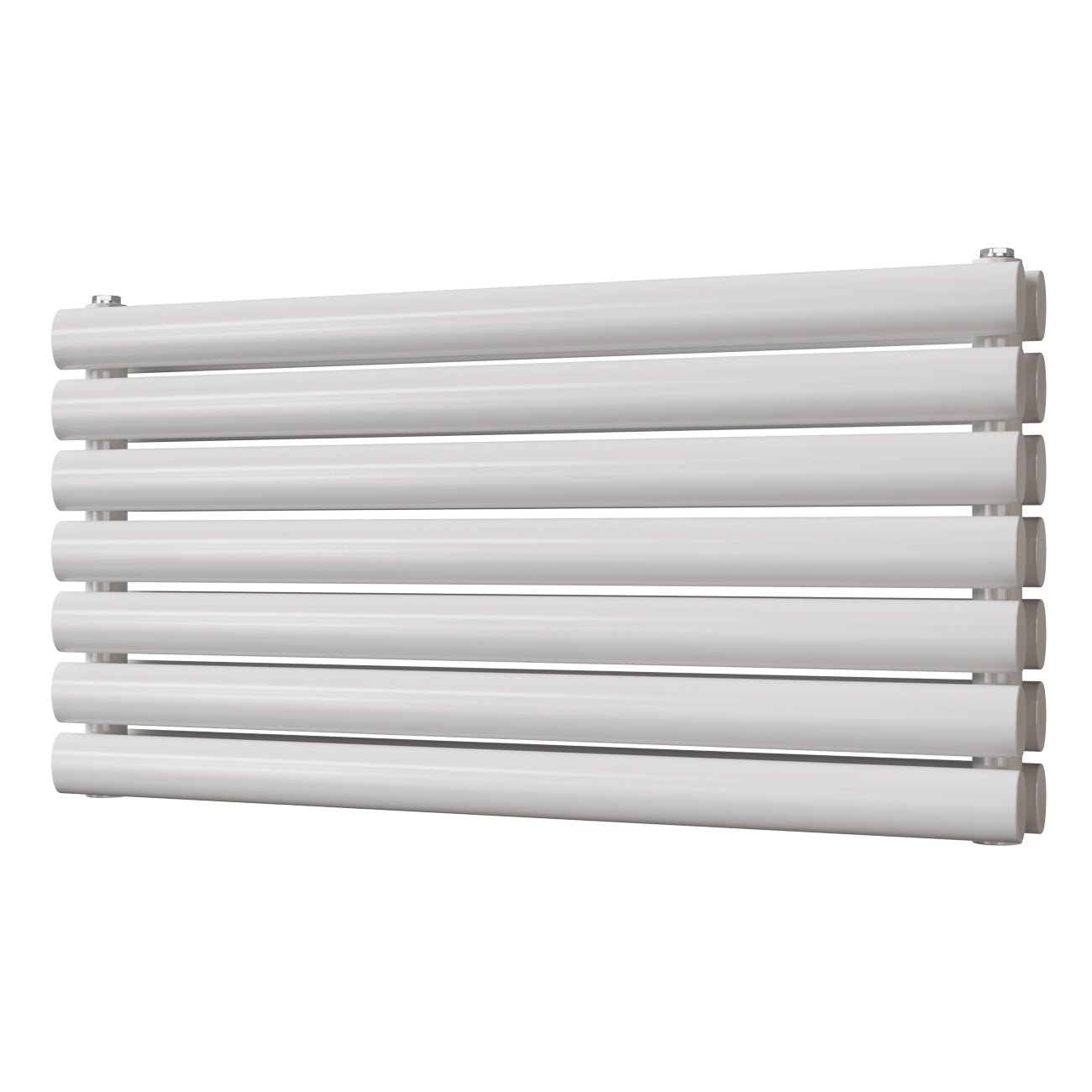 Omeara Axis - White Horizontal Radiator H406mm x W800mm Double Panel
