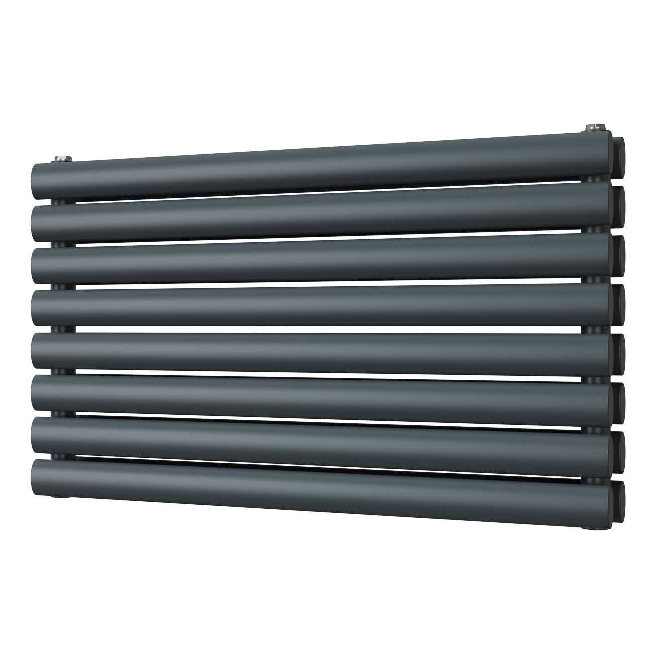 Omeara Axis - Anthracite Horizontal Radiator H464mm x W800mm Double Panel