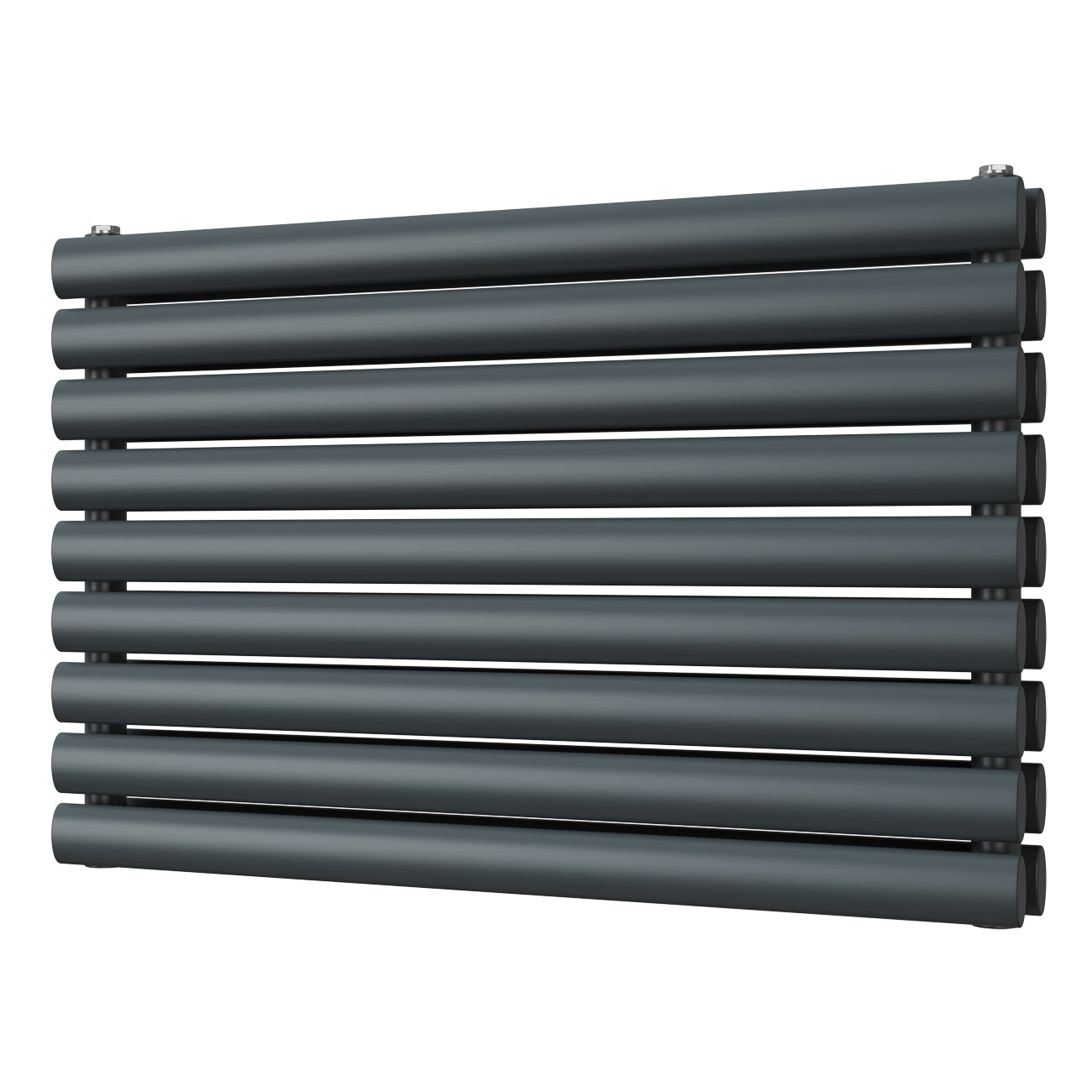 Omeara Axis - Anthracite Horizontal Radiator H522mm x W800mm Double Panel