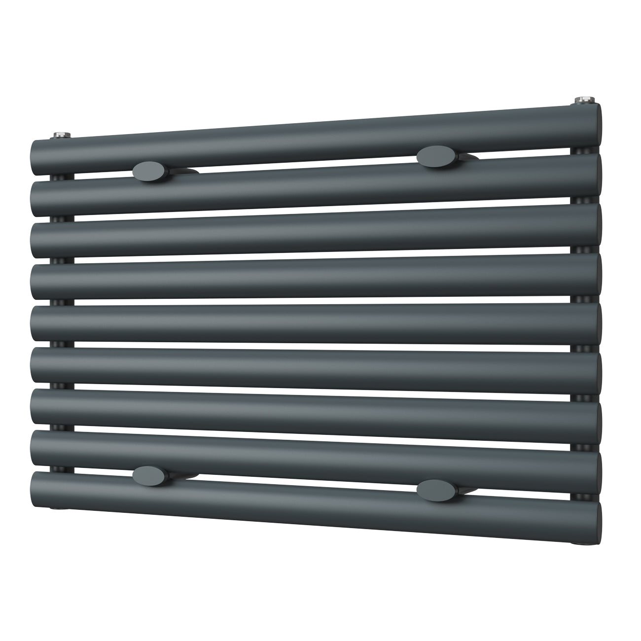 Omeara Axis - Anthracite Horizontal Radiator H522mm x W800mm Single Panel