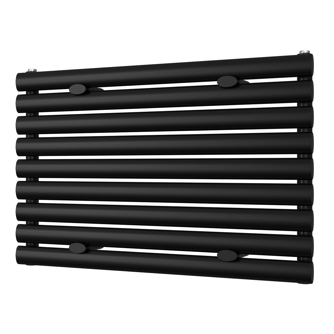 Omeara Axis - Black Horizontal Radiator H522mm x W800mm Single Panel