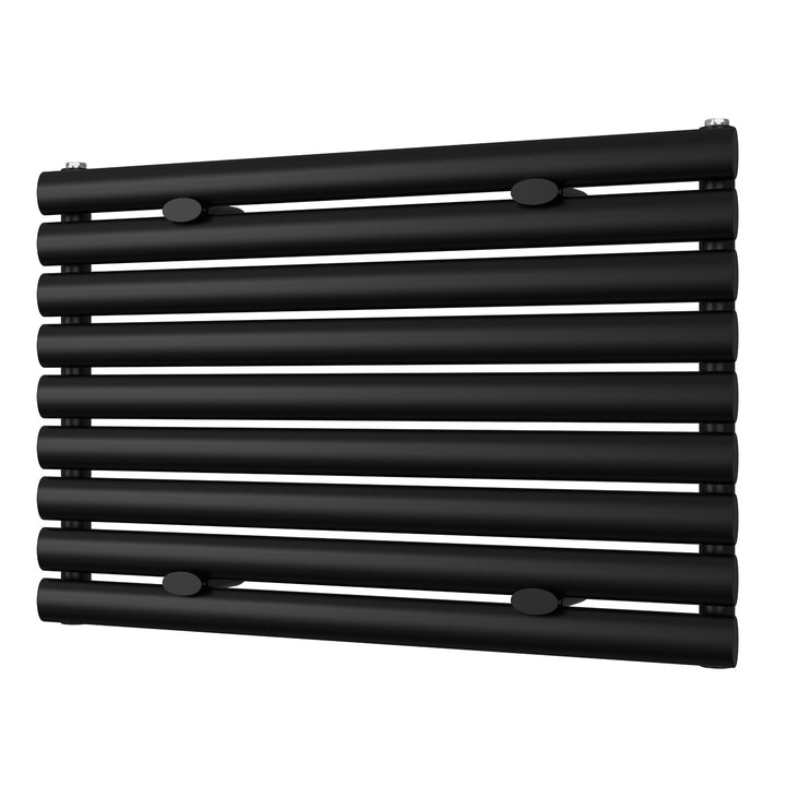 Omeara Axis - Black Horizontal Radiator H522mm x W800mm Single Panel
