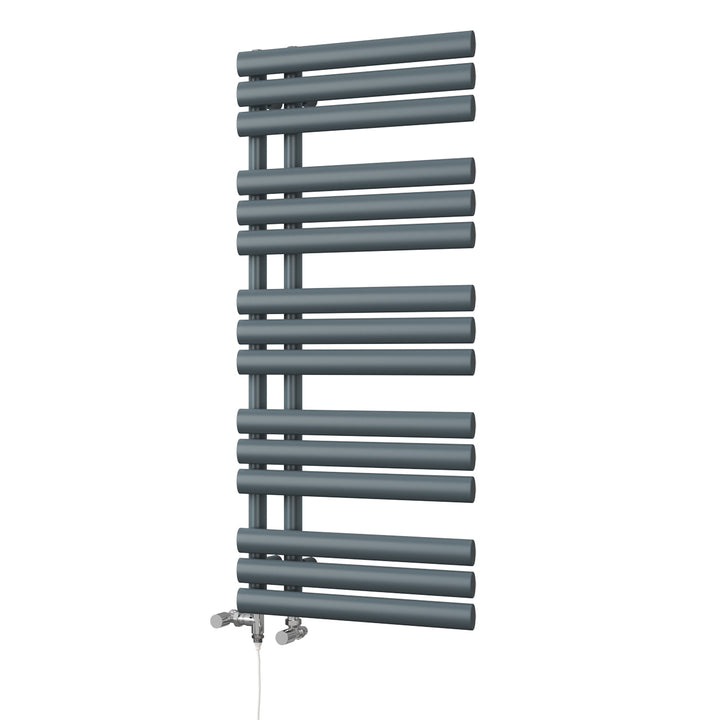 Percival - Anthracite Dual Fuel Towel Rail H1120mm x W500mm Standard