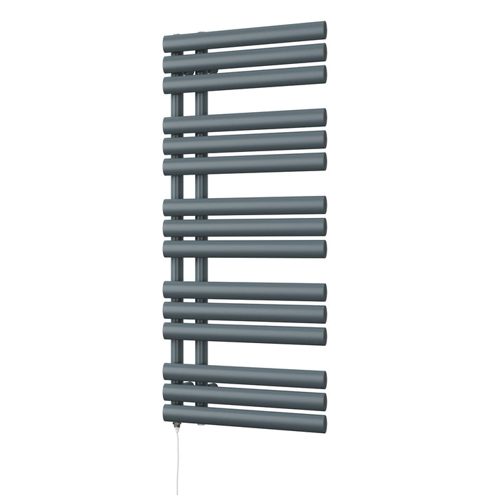 Percival - Anthracite Electric Towel Rail H1120mm x W500mm 500w Standard