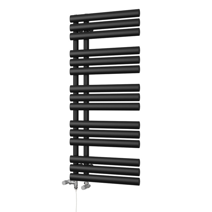 Percival - Black Dual Fuel Towel Rail H1120mm x W500mm Standard