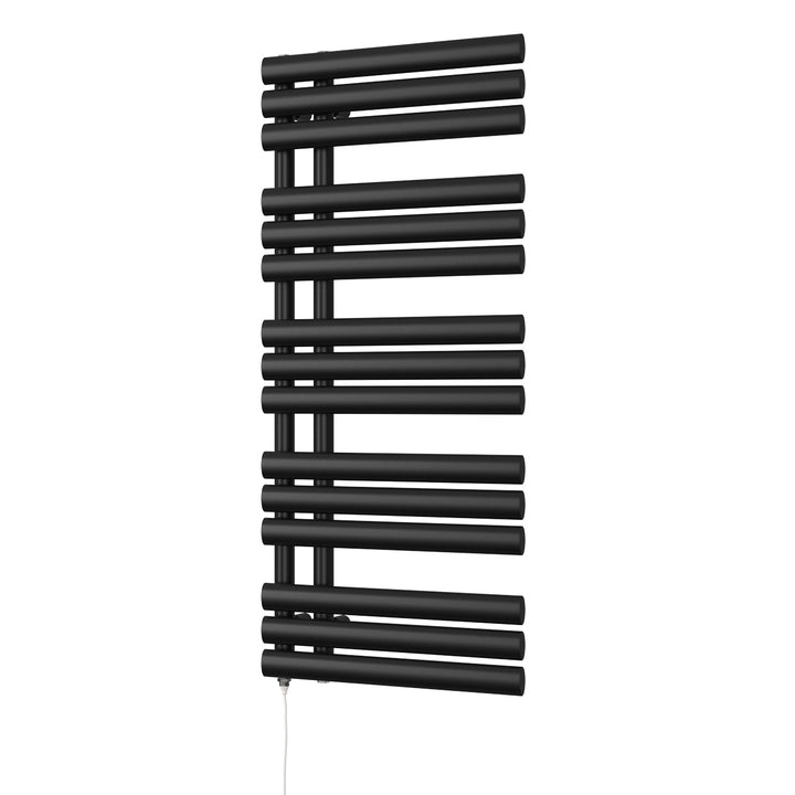 Percival - Black Electric Towel Rail H1120mm x W500mm 500w Standard