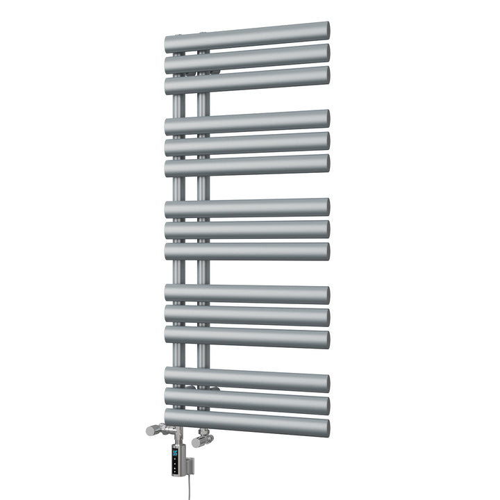 Percival - Silver Dual Fuel Towel Rail H1120mm x W500mm Thermostatic WIFI