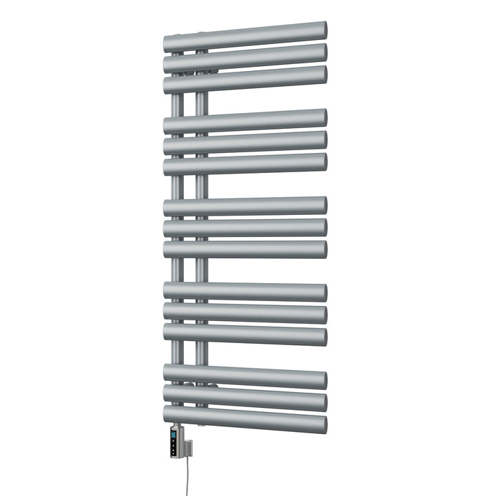 Percival - Silver Electric Towel Rail H1120mm x W500mm 600w Thermostatic WIFI