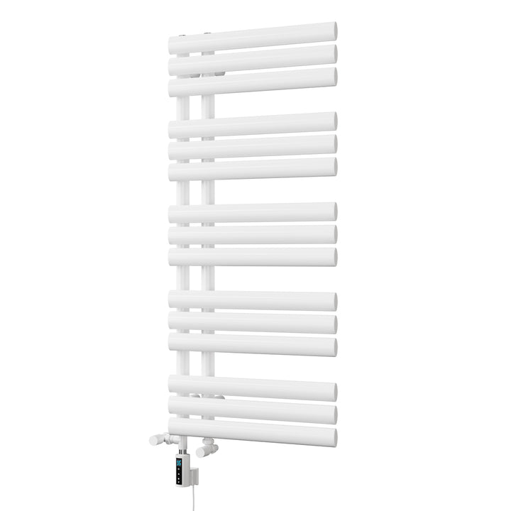 Percival - White Dual Fuel Towel Rail H1120mm x W500mm Thermostatic WIFI