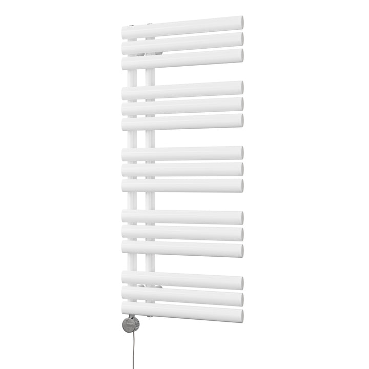 Percival - White Electric Towel Rail H1120mm x W500mm 600w Thermostatic