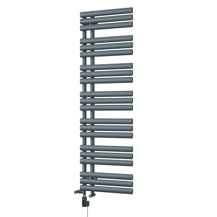 Percival - Anthracite Dual Fuel Towel Rail H1592mm x W500mm Thermostatic WIFI