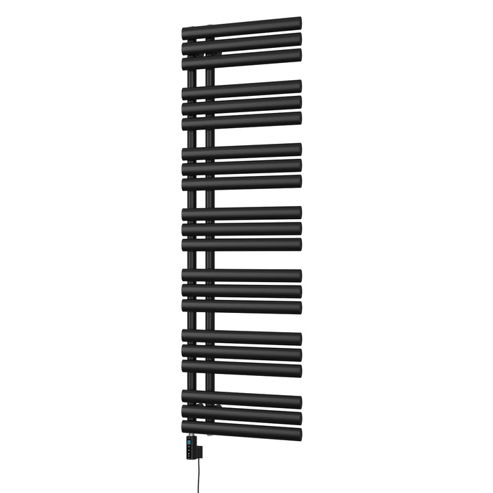 Percival - Black Electric Towel Rail H1592mm x W500mm 800w Thermostatic WIFI