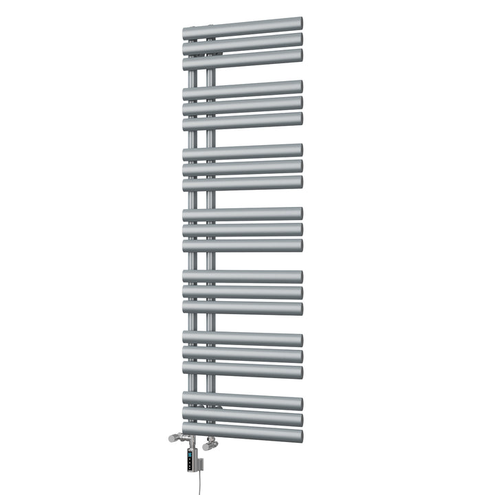 Percival - Silver Dual Fuel Towel Rail H1592mm x W500mm Thermostatic WIFI