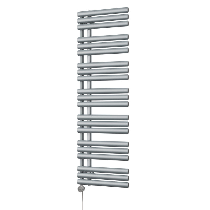 Percival - Silver Electric Towel Rail H1592mm x W500mm 600w Thermostatic
