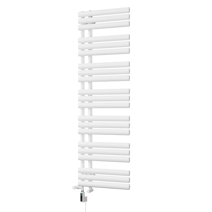 Percival - White Dual Fuel Towel Rail H1592mm x W500mm Thermostatic WIFI