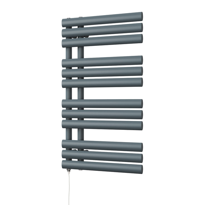 Percival - Anthracite Electric Towel Rail H884mm x W500mm 400w Standard