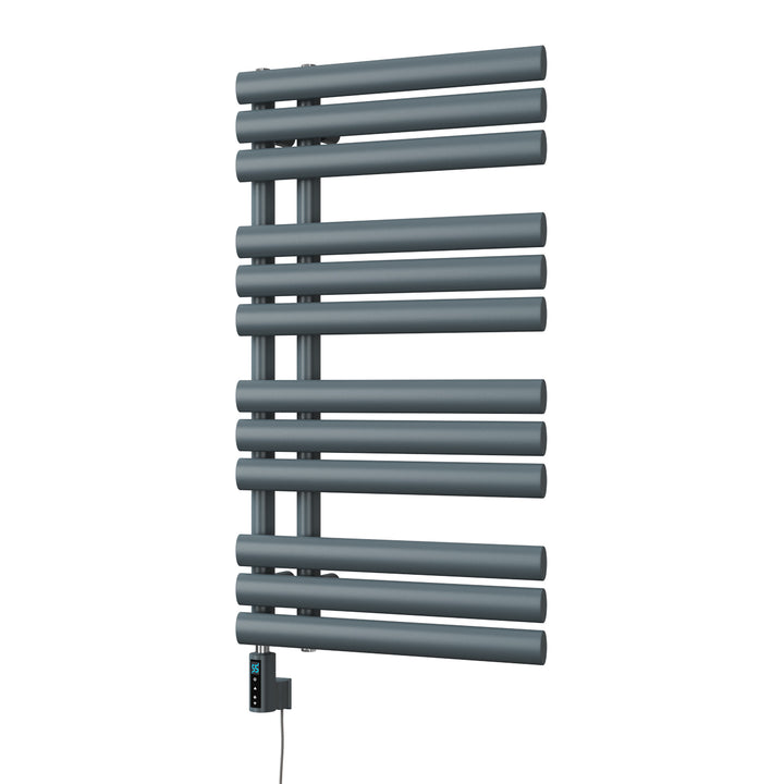 Percival - Anthracite Electric Towel Rail H884mm x W500mm 400w Thermostatic WIFI