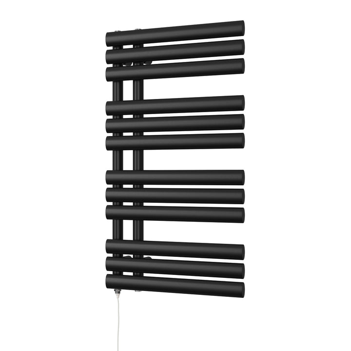 Percival - Black Electric Towel Rail H884mm x W500mm 400w Standard