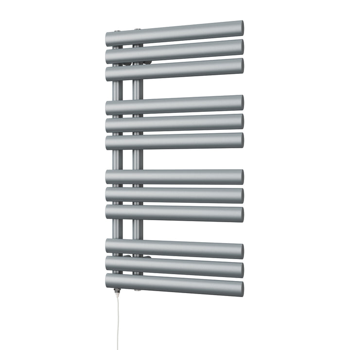 Percival - Silver Electric Towel Rail H884mm x W500mm 400w Standard