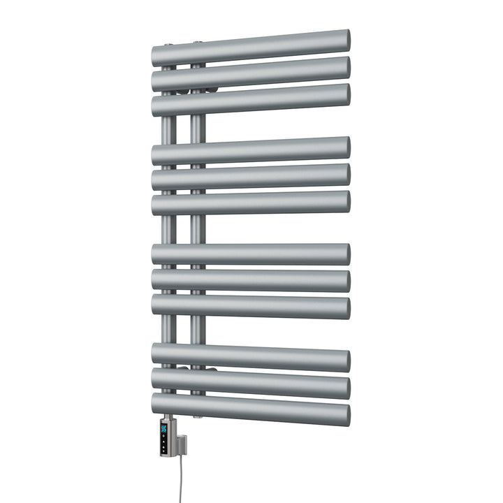 Percival - Silver Electric Towel Rail H884mm x W500mm 300w Thermostatic WIFI