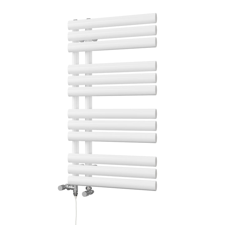 Percival - White Dual Fuel Towel Rail H884mm x W500mm Standard
