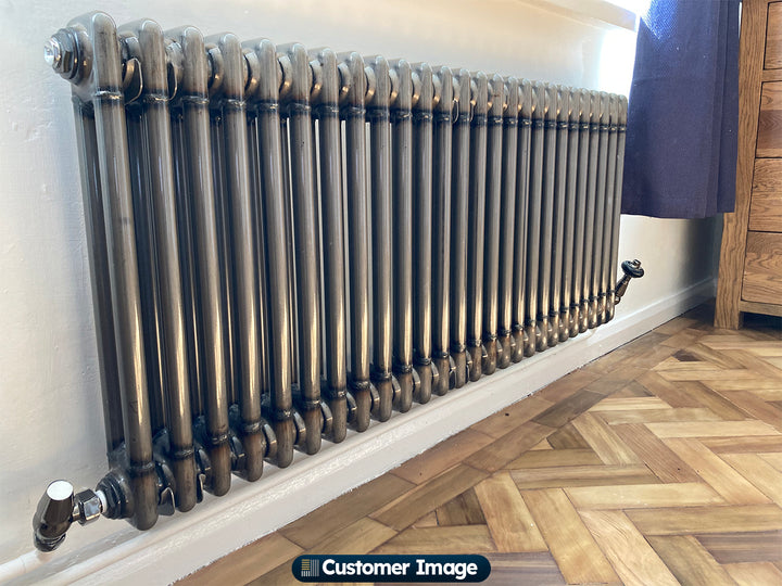 Alpha - Raw Metal Column Radiator H500mm x W1164mm 2 Column - Feet Included