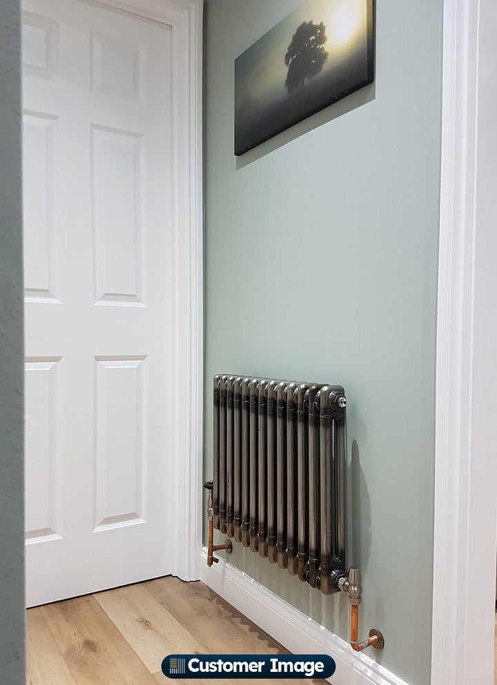 Alpha - Raw Metal Column Radiator H500mm x W592mm 2 Column - Feet Included