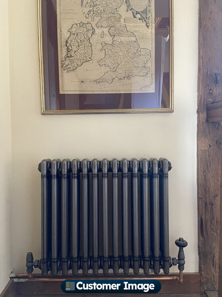 Alpha - Raw Metal Column Radiator H500mm x W592mm 2 Column - Feet Included