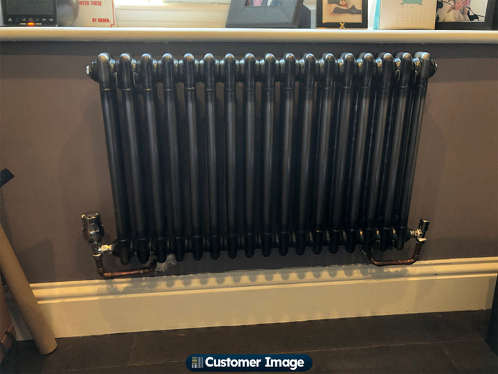 Alpha - Raw Metal Column Radiator H500mm x W768mm 2 Column - Feet Included