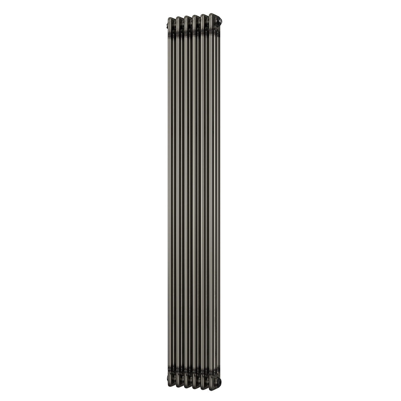 Alpha - Raw Metal Vertical Column Radiator H1800mm x W287mm 3 Column - Feet Included