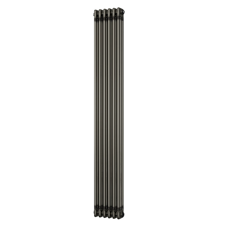 Alpha - Raw Metal Vertical Column Radiator H1800mm x W287mm 3 Column - Feet Included
