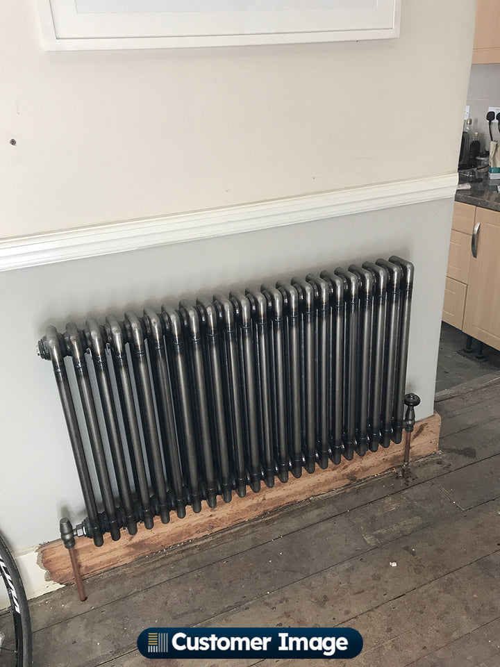 Alpha - Raw Metal Column Radiator H600mm x W999mm 3 Column - Feet Included