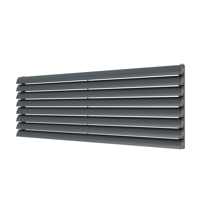 Scalloway - Anthracite Horizontal Radiator H475mm x W1600mm Single Panel