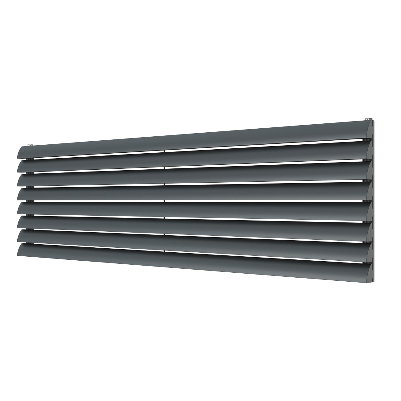 Scalloway - Anthracite Horizontal Radiator H475mm x W1800mm Single Panel