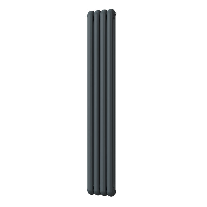Sherwood - Anthracite Vertical Round Top Column Radiator H1800mm x W298mm 2 Column
