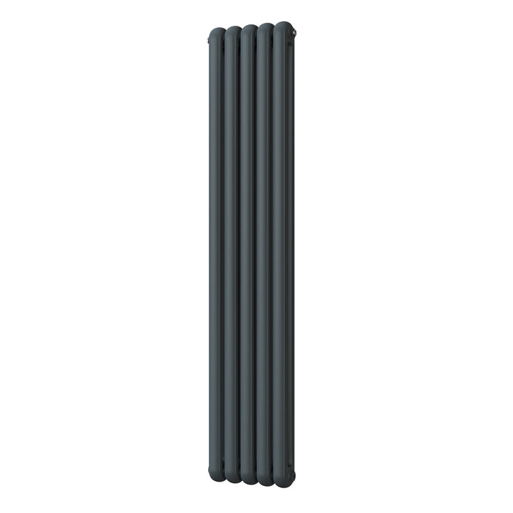 Sherwood - Anthracite Vertical Round Top Column Radiator H1800mm x W368mm 2 Column