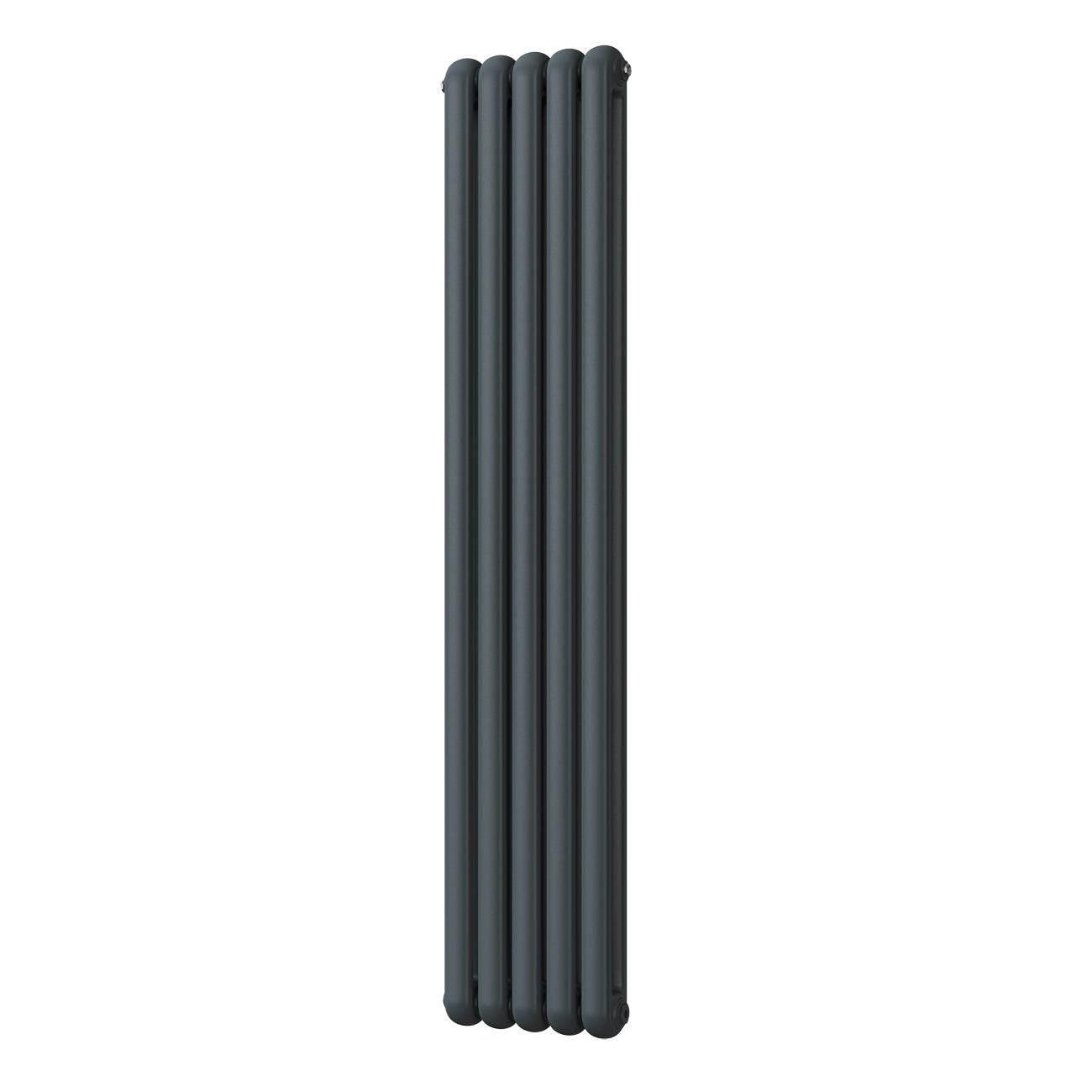 Sherwood - Anthracite Vertical Round Top Column Radiator H1800mm x W368mm 2 Column