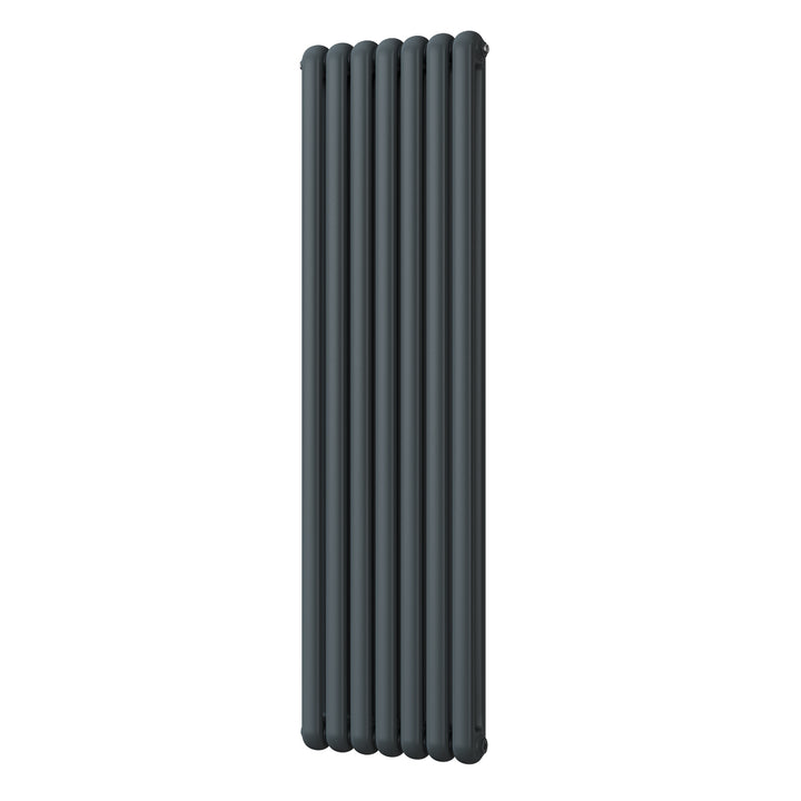 Sherwood - Anthracite Vertical Round Top Column Radiator H1800mm x W507mm 2 Column