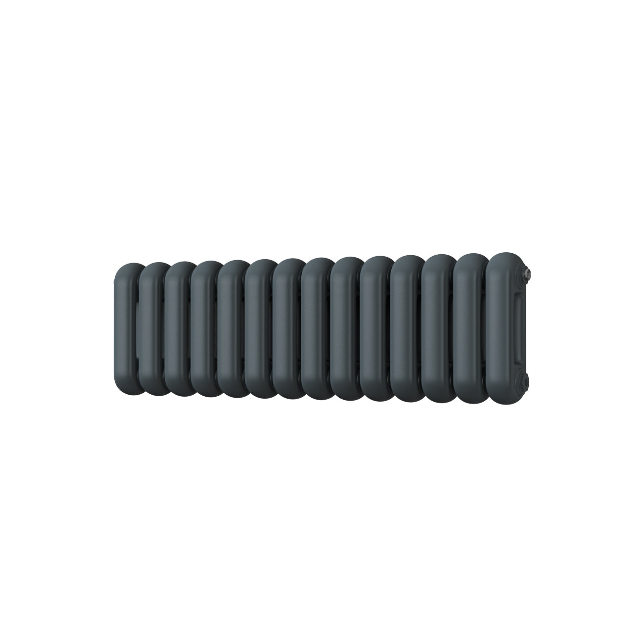 Sherwood - Anthracite Round Top Column Radiator H300mm x W993mm 2 Column