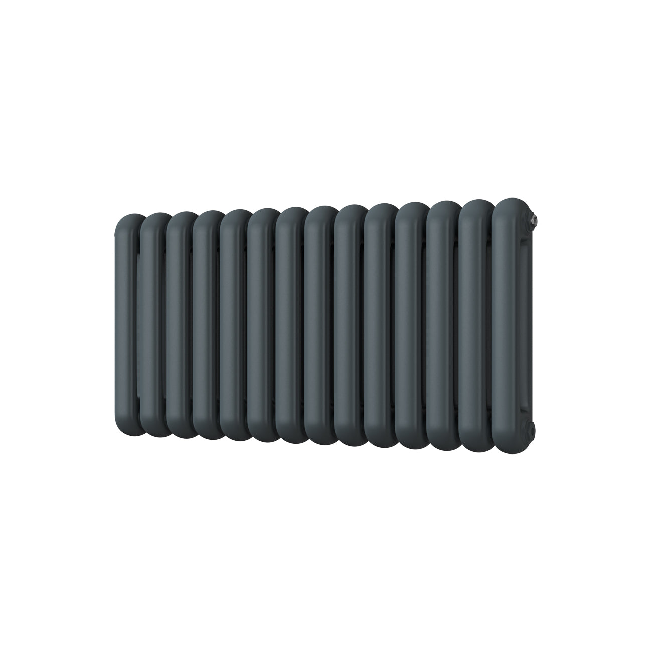 Sherwood - Anthracite Round Top Column Radiator H500mm x W993mm 2 Column