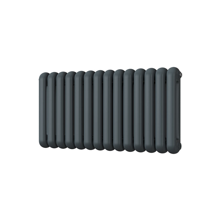 Sherwood - Anthracite Round Top Column Radiator H500mm x W993mm 2 Column