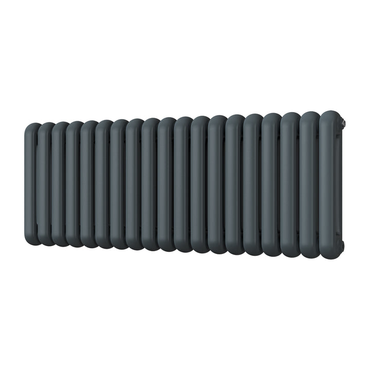 Sherwood - Anthracite Round Top Column Radiator H500mm x W1340mm 2 Column